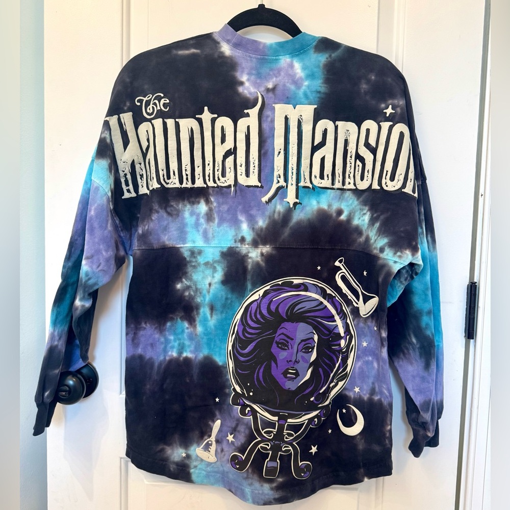 DISNEY PARKS HAUNTED MANSION SPIRIT TIE DIE JERSEY XS